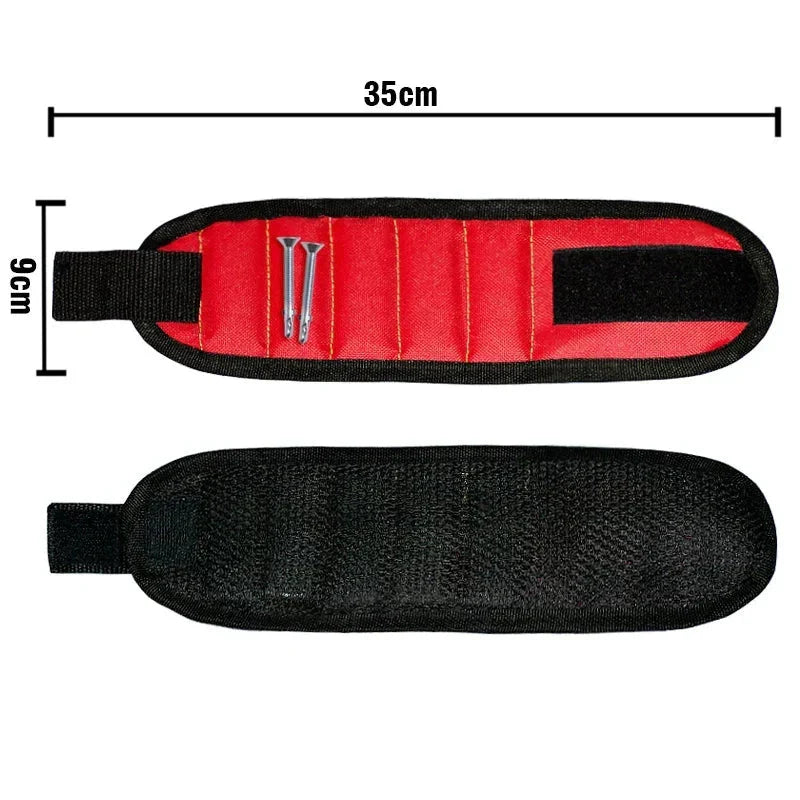 Strong Magnetic Wristband โ Portable Tool Bag for Holding Screws, Nails, Nuts, Bolts, and Drill Bits