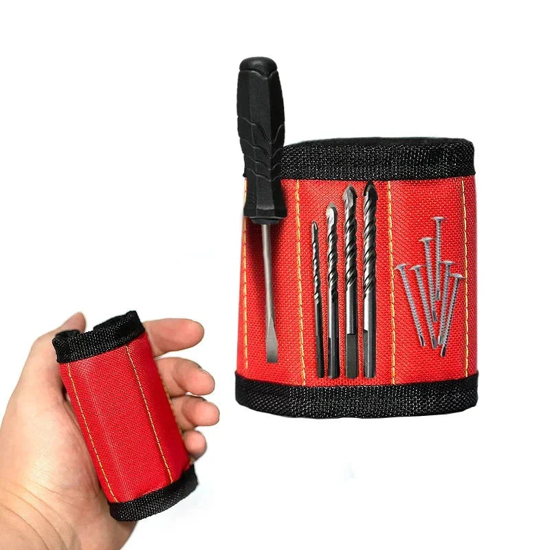 Strong Magnetic Wristband โ Portable Tool Bag for Holding Screws, Nails, Nuts, Bolts, and Drill Bits