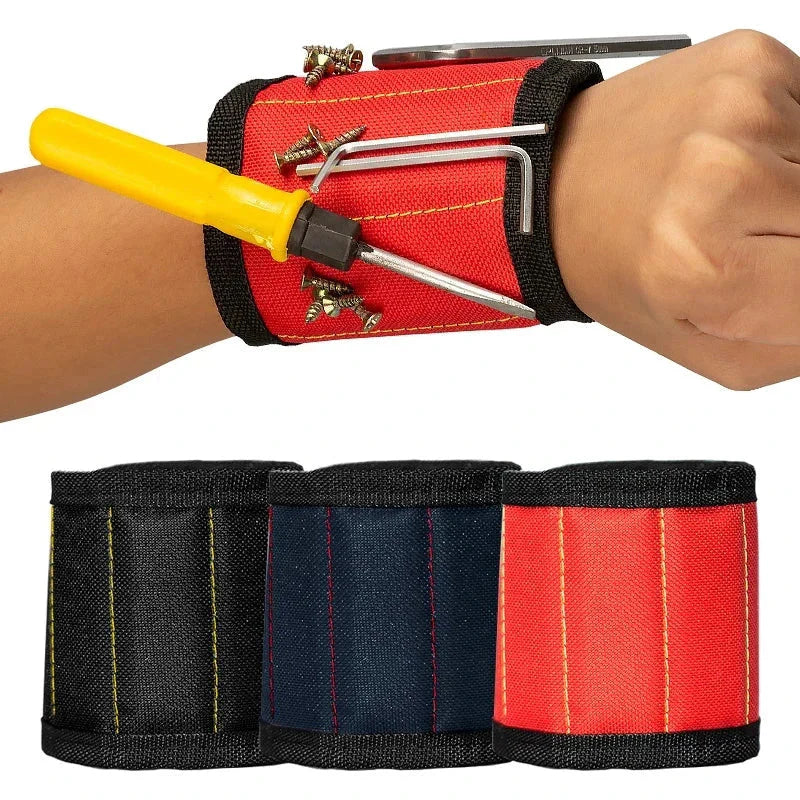 Strong Magnetic Wristband โ Portable Tool Bag for Holding Screws, Nails, Nuts, Bolts, and Drill Bits