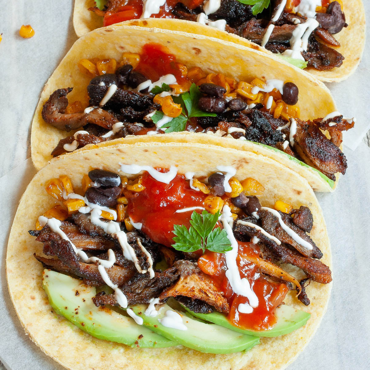 Crispy Oyster Mushroom Tacos – Nublume